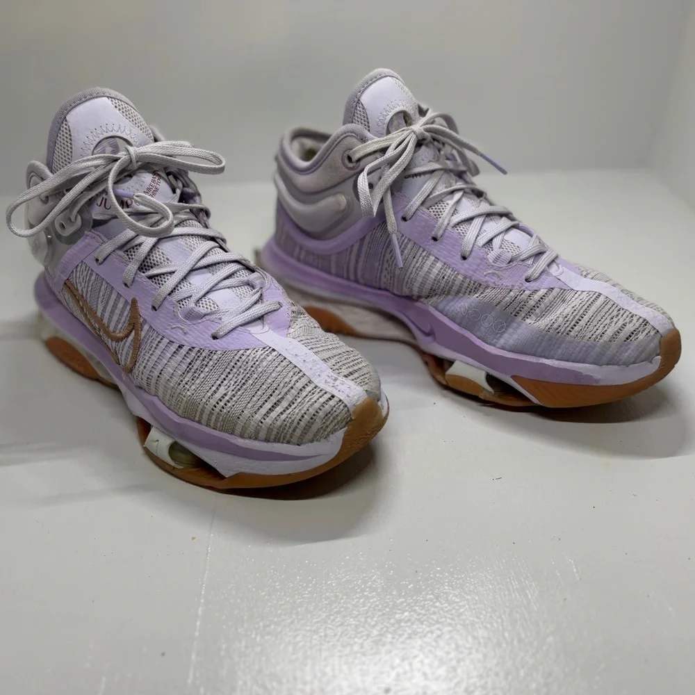 Nike Air Zoom G.T. Jump 2 Basketball Shoes Men’s 8.5 Lavender Purple Gum Sole